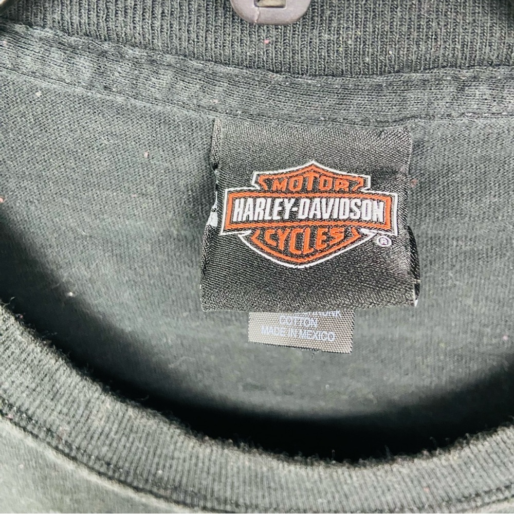 HARLEY DAVIDSON black Wisconsin cotton short sleeve shirt size XL - Picture 5 of 11